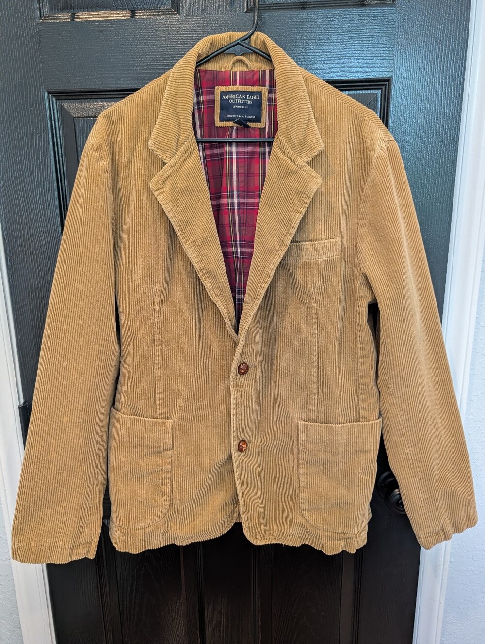Vintage American Eagle Outfitters Tan Corduroy Lined Blazer